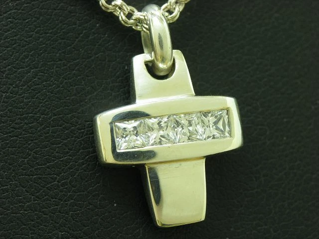 Colgante de cadena y cruz de plata de ley 925 S.Oliver con circonitas / 40,0 CM Foto 2 de 4