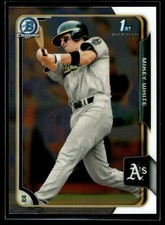 Mikey White 2015 Bowman Chrome Draft 1st Bowman Card  #119