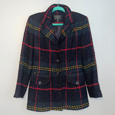 EUC Vintage Finity Studio Stewart Hunting Modern Boiled Wool Jacket Blazer Sz 4