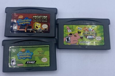 SpongeBob SquarePants Lot Creature From ,Movie,Battle For Bikini Bottom GBA
