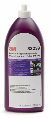 NEW- 3M 33039 Perfect-it 1-step Finishing System Material Polish-1 Quart