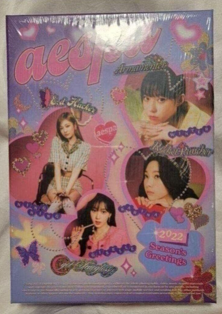 AESPA 2022 Season's Greetings Diary Postcard Sticker Calendar