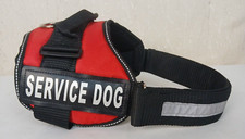 Service Dog Harness Size Medium Industrial Puppy Red Reflective Trim