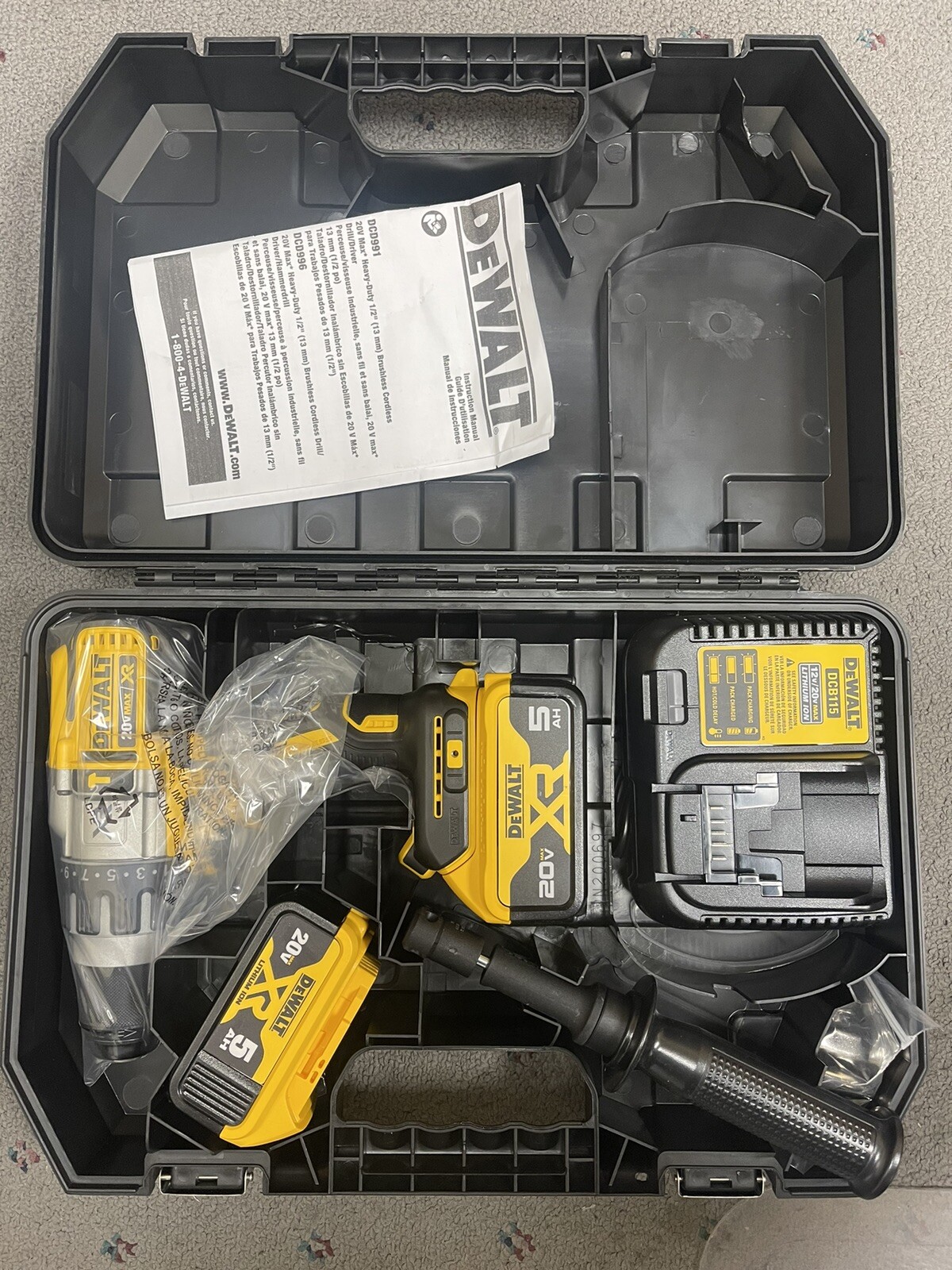 DEWALT DCD996P2 20V MAX XR Lithium Ion Brushless 3Speed Hammer Drill