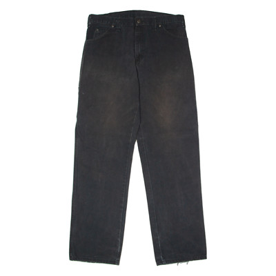 Dickies Carpenter Herren Canvas Hose Schwarz Regular Straight W34 L34