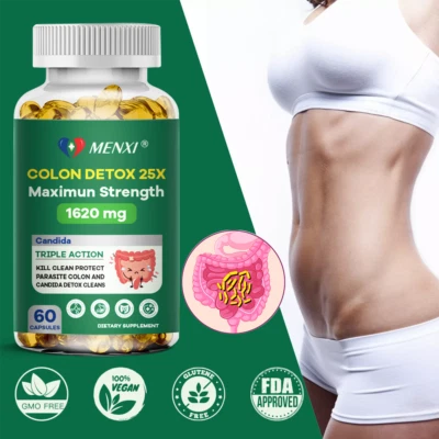 MENXI Colon Detox Extreme Weight Loss Diet Slimming Capsules Burn Fat Non-GMO