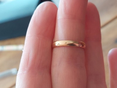 Bague Ancienne Diamants Or 18 Carats 1940 - Tête D'aigle - Taille 55 - Occasion