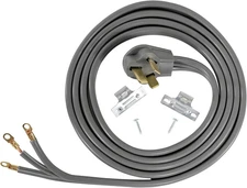 Certified Appliance Accessories 50-Amp Appliance Power Cord, 3 Prong Range Cord,