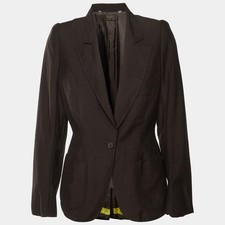 Alexander McQueen Vintage Brown Wool Blazer L
