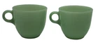 685 HARD TO FIND! Fire King Jadeite Cup Set: The St. Denis or 1700's line
