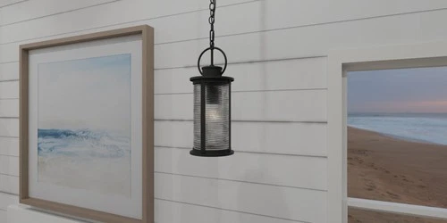 Quoizel TLM1507 Tilmore 8"W Mini Pendant - Black - Picture 3 of 4
