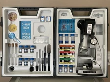 EDU•SCIENCE Microscope Kit 5 Way 100X - 1200X Light Bulb Not Working