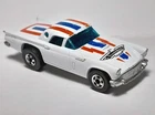 Vintage Hot Wheels Flying Colors #2013 '57 Thunderbird T-Bird w/HK Base & BW's