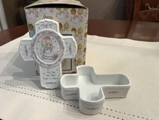 Precious Moments Porcelain Cross box/lid "This Day Had Been Made In Heaven" Mint