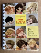 1965 The Color Selector For Miss Clairol Hair Color Bath VTG Haircoloring Book