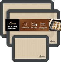 Silikon-Backmatten 3Er-Pack Wiederverwendbar Antihaftbeschichtet Bpa-Frei Ofen