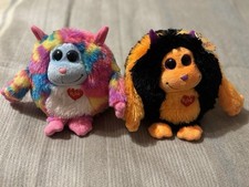 Ty Beanie MONSTAZ  WILLY & IGOR (NWT) * RARE & RETIRED (no sound)