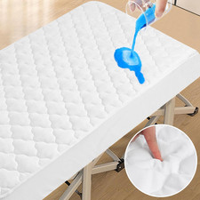 Cot Mattress Protector Pad Waterproof Quilted 30x75 Inches Breathable Cooling
