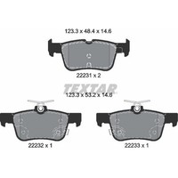 Textar 2223103 Bremsbelagsatz FüR Ford Mondeo Kuga Galaxy S MAX Focus VAN DM2