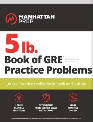 5 lb. Book of GRE Practice on All Subjects 1,800 Test Qs & Drills