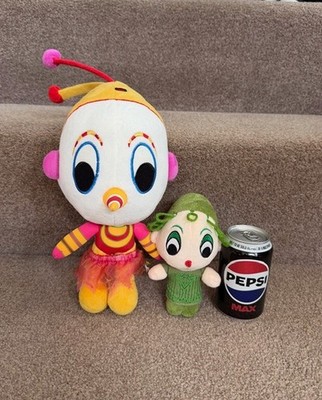 2 x Cirque du Soleil La Nouba weiche Plüschtiere 14 Zoll & 7 Zoll Clown Top Zustand