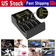 Intelligent Battery Charger 4 Slot For AA AAA NI-CD NI-MH Rechargeable Batteries
