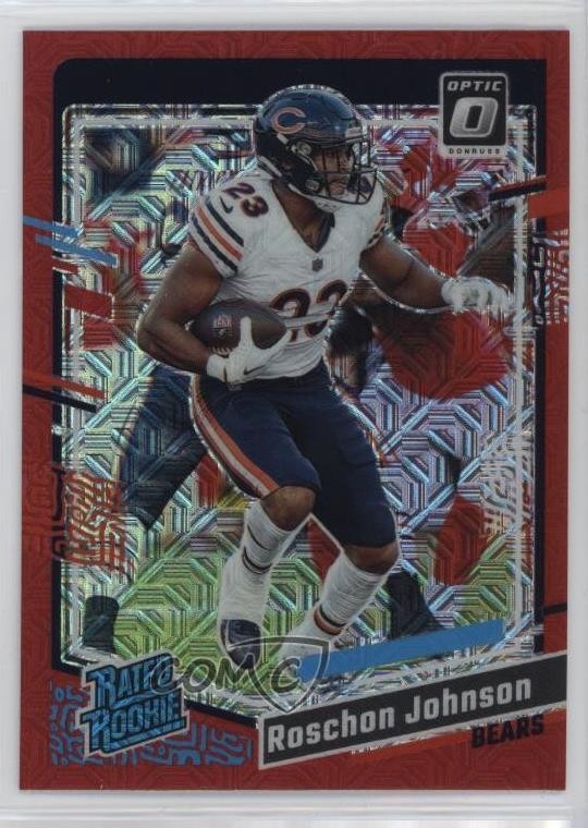 2023 Panini Donruss Optic Rated Rookie Red Mojo Prizm Roschon Johnson #217 13lw