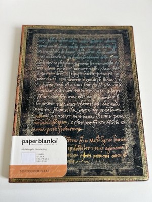 Paperblanks Notizbuch Lined Ultra, Softcover Flexi Michelangelo Handwriting