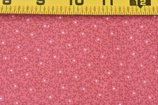 By 1/2 Yd, Vintage, White Pin-Dots on Pink Quilt Cotton, B1712