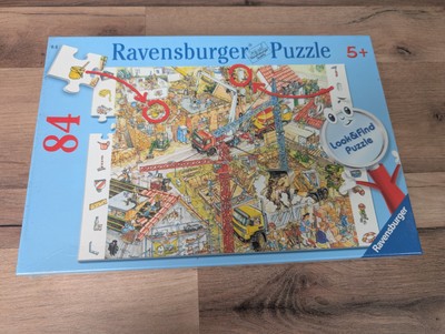 Neu Ravensburger Puzzle 84 Teile Look & Find Building Site