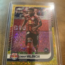 2025 Topps Chrome MLS Omar Valencia Gold /50 Rookie