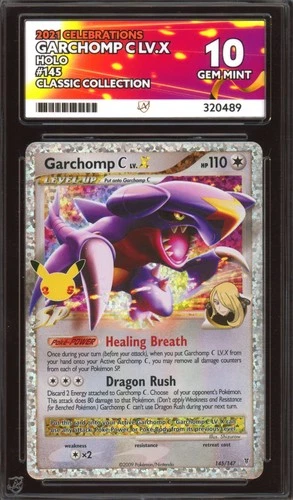 ACE 10 Celebrations Garchomp LV.X 25th Anniversary 145/14 Classic Collection PSA