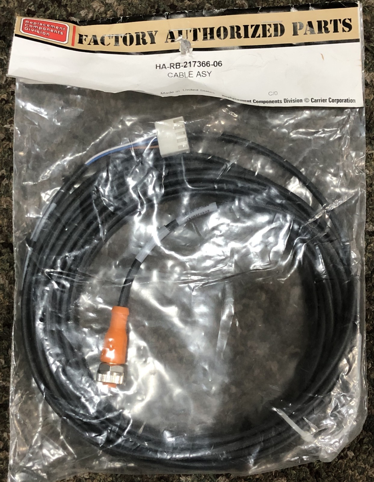 BRAND NEW - FACTORY AUTHORIZED PARTS / HA-RB-217366-06 Cable Asy - FREE SHIPPING