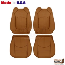 2013 2014 Chevy Traverse Front Driver Passenger Genuine Leather Cover Mojave