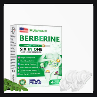 Murwon 6-in-1 Berberine Nano Microneedle Patch(4pcs/Box)