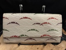 Shiseido Clutch, Fabric Wallet, Woven Fabric, Appealing, Clasp, Vintage