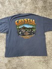 Harley Davidson Shirt Mens 2XL Blue Crystal River Florida Dealer Graphic 2014