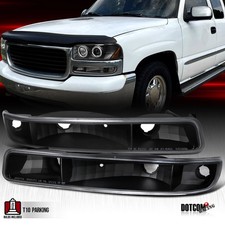 Fit 1999-2006 Gmc Sierra Yukon Xl 1500 Bumper Lights Signal Parking Lamps Black Fit 1999-2006 Gmc Sierra Yukon Xl 1500 Bumper Lights Signal Parking Lamps Black