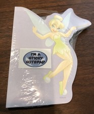 Disneyland TINKER BELL Die-Cut Sticky Note Pad MINT!