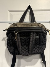 Happ Brand Diaper Baby Bag Paige Carryall Black EUC