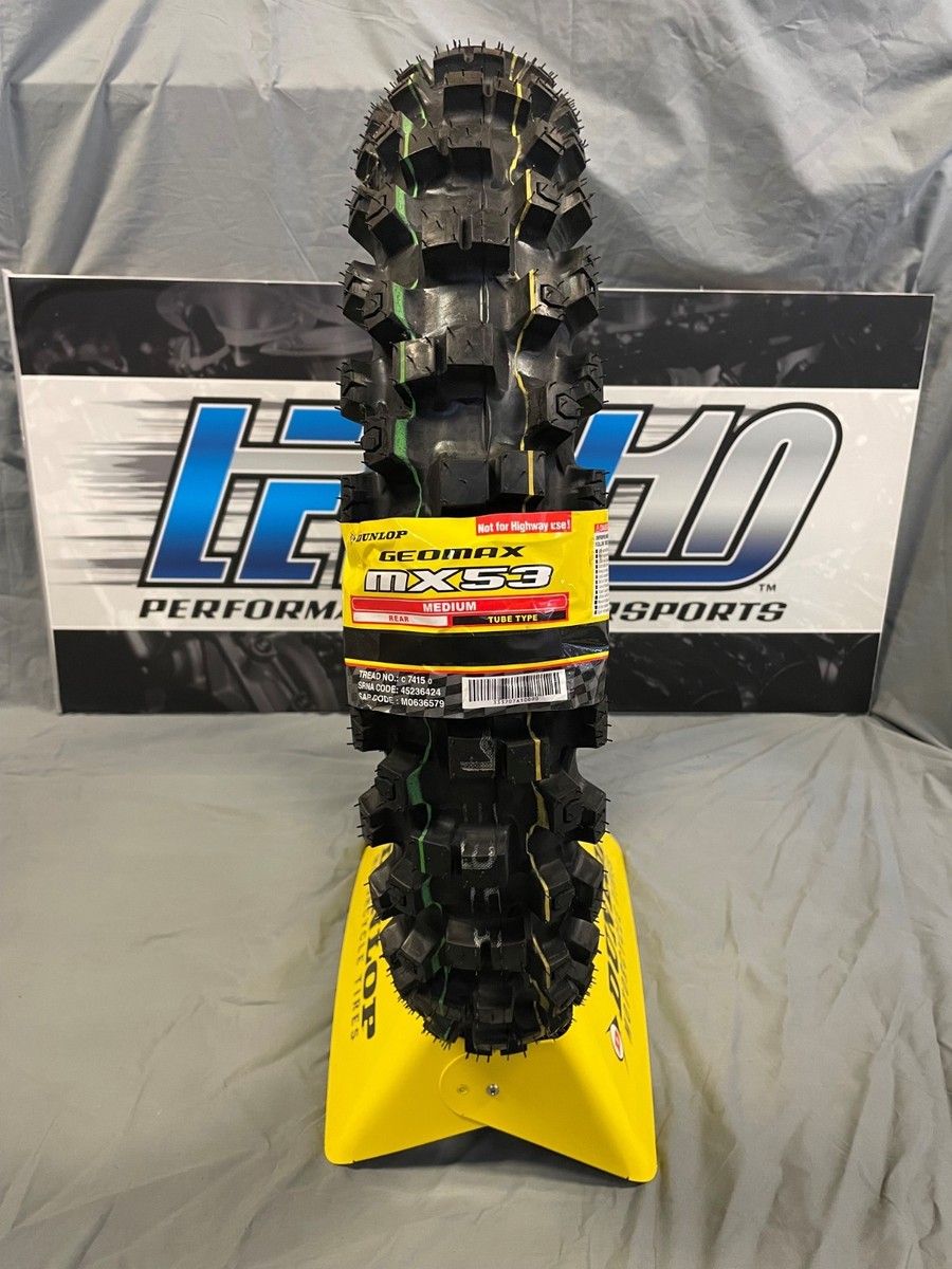 DUNLOP Tire - Geomax MX53 - Rear - 100/90-19 - 57M YAMAHA HONDA