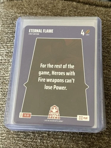 2025 Bo Jackson Battle Arena Alpha Update SP Play Card #PL-20 Eternal Flame