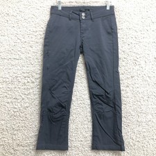 Prana Pants 2 Adult Blue Halle Straight Roll Up Stretch Hiking Outdoor Womens