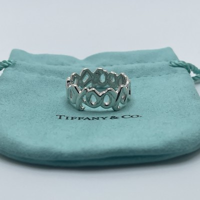 Tiffany & Co. Sterling Silver Paloma Picasso XO Hugs Kisses Ring