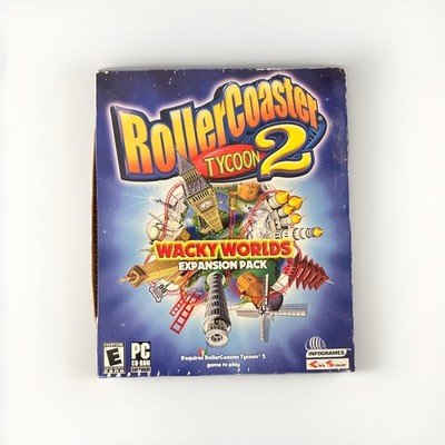 RollerCoaster Tycoon 2: Wacky Worlds, 2003, Big Box, New Sealed -Box Damage Read