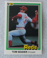 1981 DONRUSS BASEBALL CARD #425 TOM SEAVER CINCINNATI REDS EX APR093