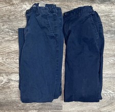 12 Boys Old Navy Skinny Built-In Flex Navy Blue Uniform Pants Bundle