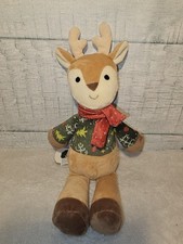 Mary Meyer Christmas Reindeer Plush Loosey Goosey Velour Holiday Lovey 10 Inch