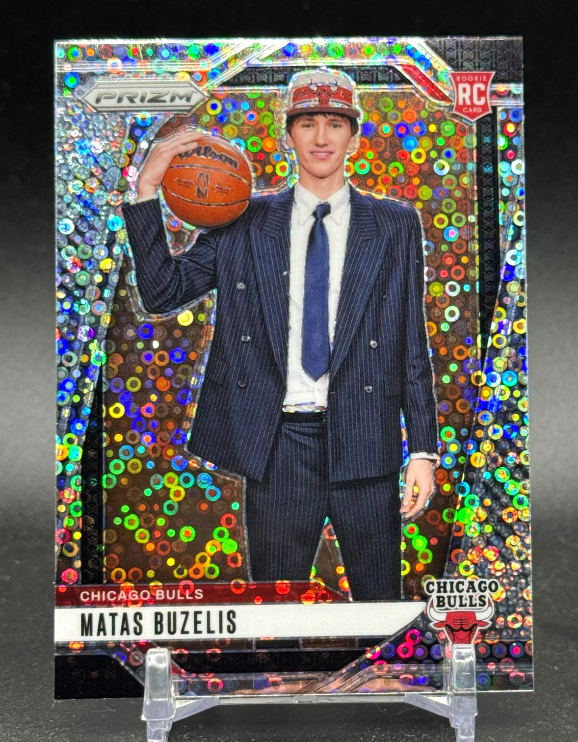2024 Panini Prizm Fast Break Disco #252 variation Matas Buzelis Rookie RC