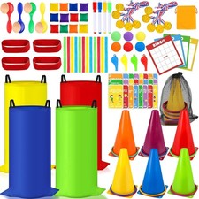 Potato Sack Race Bags, 116 Pcs Outdoor Carnival Games for Kids, Lawn Field Day G